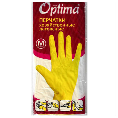 Перчатки латексные OPTIMA размер М